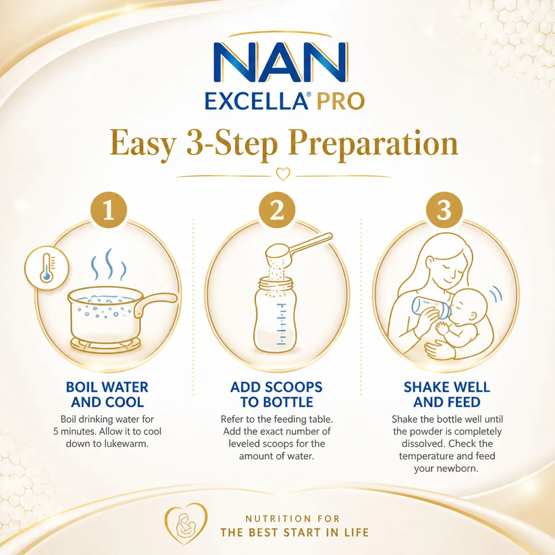NAN Excella Pro 1 Powder 400 GM 7HMO thumbnail 5