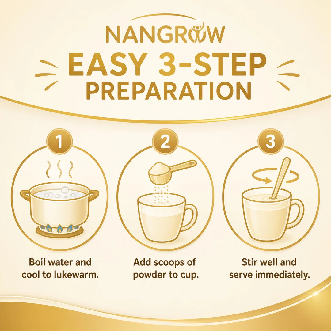Nangrow BIB Powder Vanilla 400 GM thumbnail 5