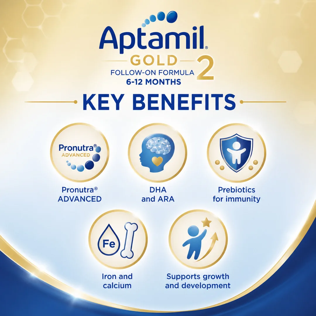 Aptamil Gold-2 Infant 400GM Refil thumbnail 2