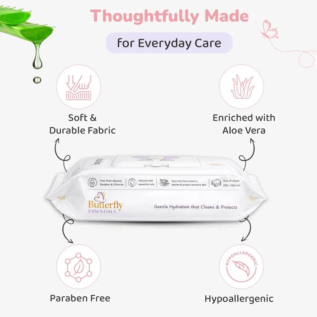Baby Wipes Pack of 25 for Gentle and Effective Cleaning thumbnail 4