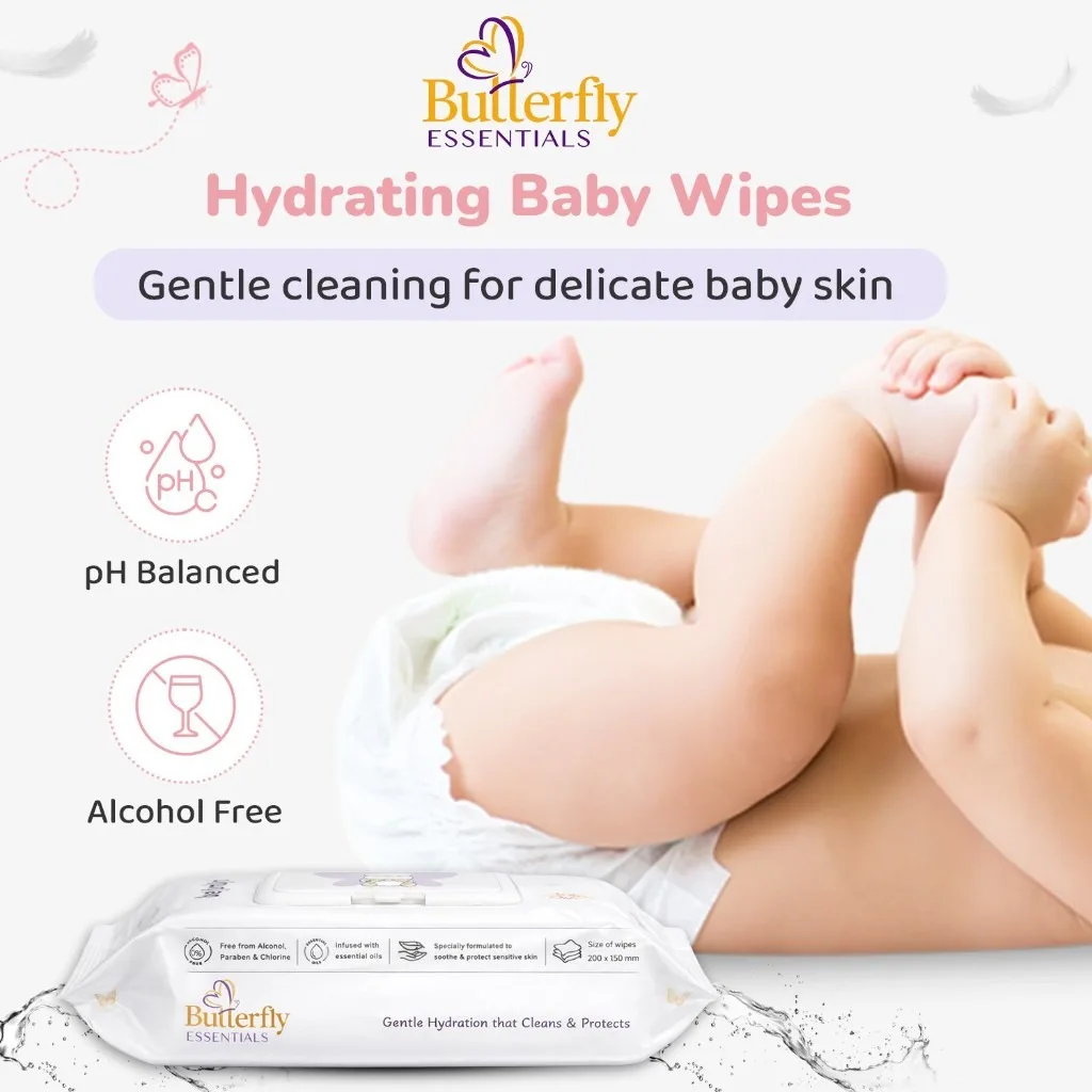 Baby Wipes Pack of 72 for Gentle and Effective Cleaning