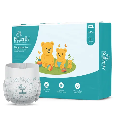 Baby Diapers – All-Day Dryness and Aloe Vera Care - XXL