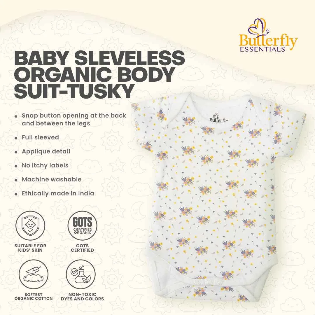 Baby Sleveless Organic Body Suit view 1
